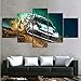 Produktbild mmbj 5 Stück HD Bilder Auto Gemälde Dirt Rally Spiel Poster Artwork Leinwand Kunst Dekorative Gemälde für Wohnkultur Wandkunst 20x30cm2 20x40cm2 20x50cm1