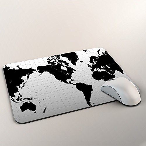 Zeug 10003, Weltkarte, Mousepad Anti Rutsch Unterseite für Optimalen Halt Kompatibel mit allen Maustypen (Kugel, Optisch, Laser) Ideal für Gamer und für Grafikdesigner. - 2