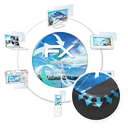 atFoliX Screen Protector compatible with Xiaomi Redmi Note 7 Protector Film, ultra clear and flexible FX Screen Protection Film (3X)