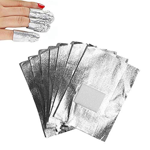 Removedor de Esmalte,AIDUE 100 Piezas Removedor de Uñas de Gel Esmalte Permanente Semipermanente Limpiador de Uñas Gel UV