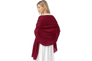 Bridesmay Châle de mariée en mousseline de soie