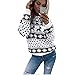 Produktbild Damen Pullover Btruely Herbst Winter Mädchen Sweatshirt Weihnachten Mode Langarm Drucken Tops (Schwarz, M)