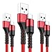 Produktbild LTDNB USB C Kabel, Typ C Kabel [3 Stück 1m+1m+2m] Datenkabel Nylon USB Type C Ladekabel für Samsung Galaxy S9/ S8/ Note 9/8, LG G5/ G6/ V30, Huawei P9/ P10/ Mate9/ 10 Und alle Geräte vom Typ C