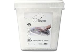 ‎ATC HANDELS GMBH Parastar® Paraffinwachs Pearls 5 kg im handlichen Eimer - ideal für Wachsbäder und gebrauchsfertig, 50-52 Grad Celsius Schmelztemperatur