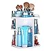 Produktbild Hifina Make Up Organizer Drehbar / Kosmetikorganizer Drehbar / 360 Grad Drehbarer Make up Organizer für Schminke, Gesichtswasser, Cremes, Kosmetikpinsel und Lippenstifte (Weiß)