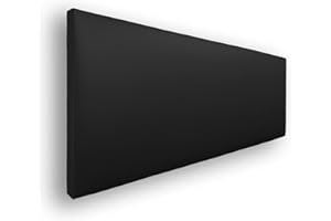 Silcar Home - Cabecero de Cama Tapizado en Polipiel Liso, Modelo Jep (Negro, 135 cm) - Cabecero Acolchado - Cabezal Tapizado - TNT Transpirable - Cabecero Original - Transporte Incluido