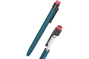 TRONWIN Pencil Case for Apple Pencil 1st Generation Sleeve Silicone Protective Cover Skin with Sturdy Clip Compatible with Charger Adapter【NOT included】 and Apple Pencil 1st Generation (Deep Green)