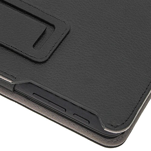 igadgitz Schwarz PU Ledertasche Hülle Folie Cover für Asus MeMO Pad ME172V 7″ Tablet mit Multi Winkelbetrachtung Stand + Stylus Schift Halter + Displayschutzfolie - 5
