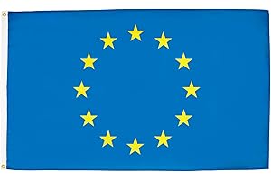 AZ FLAG Drapeau Europe avec Oeillets Métalliques, 90cm x 60cm