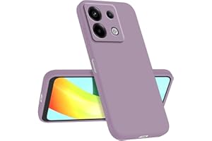Longstong Funda Compatible con Redmi Note 13 Pro 5G / Poco X6 5G (6.67"), Delgada Antigolpes Personalizada Diseño Minimalista - Hierba púrpura