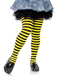Leg Avenue Kinder Strumpfhose gestreift schwarz lila Gr/&ouml;/&szlig;e M ca 128 bis 140