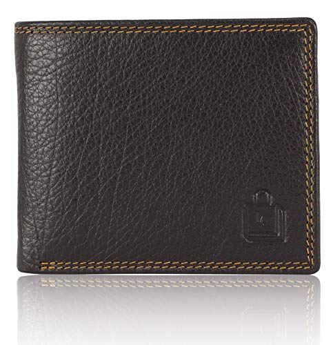 Le CrafGenuine Leather RFID Protected Wallet for Men