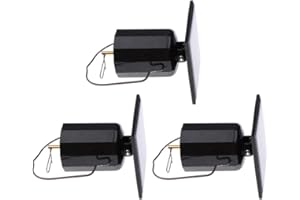 Tenlacum Solar Whirligig Wind Spinner Motor Twirl Swirl Adorno colgante al aire libre (3 piezas)