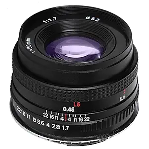 Portrait Lens Compact Large Aperture Lens Easy to Carry 50mm F1.7 for Creating a Dreamy and Ealistic Photo Style Making Sure Imaging