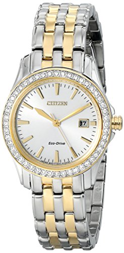 Citizen Damen-Armbanduhr Analog Quarz Edelstahl EW1908-59A Citizen Damen-Armbanduhr Analog Quarz Edelstahl EW1908-59A