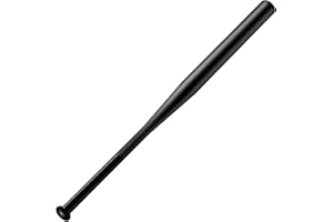 WELLDER Mazza da Baseball in Acciaio 81cm Rinforzata Super Resistente Peso 1,1Kg Nera o Color Argento con Grip