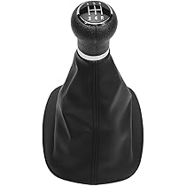 L&P Schaltsack Komplettset Schwarz - Schaltmanschette Mit Knauf Für VW Passat B5