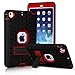 Price comparison product image Innens for iPad Mini Case, iPad Mini 2 Case, iPad Mini 3 Case, iPad mini Retina Case, Heavy Duty Three Layer Armor Defender Protective Case with Kickstand for iPad Mini 1/2/3 (Red/Black)