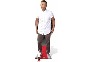 Star Cutouts Ltd CS659 Lifesize Cutout Gary Barlow White Shine, Cardboard, Multi-Colour, 175 x 60 x 175 cm