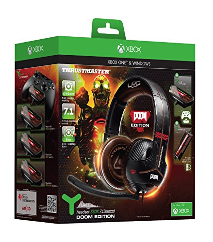 Thrustmaster Y-350X DOOM EDITION - Auriculares - XboxOne   PC - Sonido 7 1 - Micr  fono con discriminaci  n de voz  desmontable y ajustable