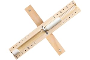 SULIAO 30-Minute Wooden Sauna Hourglass Timer - Rotating Sand Clock with Heat-Resistant Design for Sauna & Spa, Gym, Yoga, Bathroom | Wall-Mountable | Premium Glass & White Sea Sand