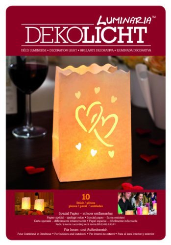 BigLove - 10 kleine Luminaria-Dekolicht-Tüten - orginal Luminaria Lichttüten