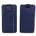 Produktbild Filztasche, Handytasche, Handyhülle, Tasche, Hülle Schutzülle aus Filz für 5,0 Zoll Smartphones wie iPhone 4, 4S, SE, 5, 5S, iPhone 6, 6S, iPhone 7, Samsung Galaxy S3 Mini, S3, S5 Mini, S4, S5, S5 Neo, A3 2016, HTC One A9, Sony Xperia X, Z5 Compact, Universell, handgemacht, blau dunkel