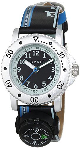 Esprit Jungen-Armbanduhr Savanna Trek Black Analog Quarz Leder ES108334008 Esprit Jungen-Armbanduhr Savanna Trek Black Analog Quarz Leder ES108334008
