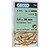 Produktbild 15 Stk. GECCO Holzschrauben Messing Senkkopf 3,0x20 blank Schlitz Halbgewinde DIN97 -6351280