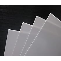 4 Fogli Polistirene ABS 2mm 200x250 Mm - Bianco Per Modellini Ferroviari E Hobby