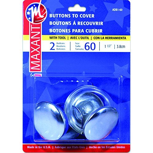 Maxant Button Cover Button Kit-Size 60 1-1/2 2/Pkg by Maxant Button