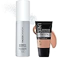 FACES CANADA Waterproof Fix & Finish Kit | Makeup Fixer (50ml) + Warm Natural All Day Hydra Matte Mini Foundation (18ml) | Makeup Kit For Women (Combo Pack of 2)