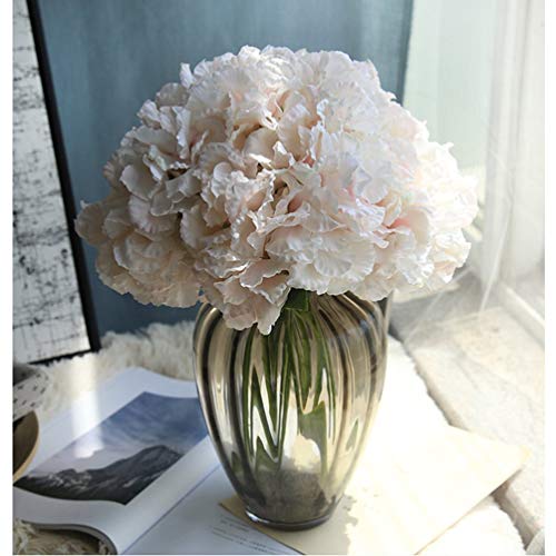 Oyamihin Artificial Silk Fake Flowers Hydrangea Peony Bridal Bouquet Silk Flower For DIY Home Party Decor Natural Lifelike