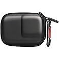 Odluzy Mini Carrying Case Accessories for DJI OSMO Action 4/3, Portable Storage Bag for GoPro 12/11/10/9, EAV Hard Shell Travel Case with Wrist Strap for Action 4/3, Camera Kit Accessories (Black)