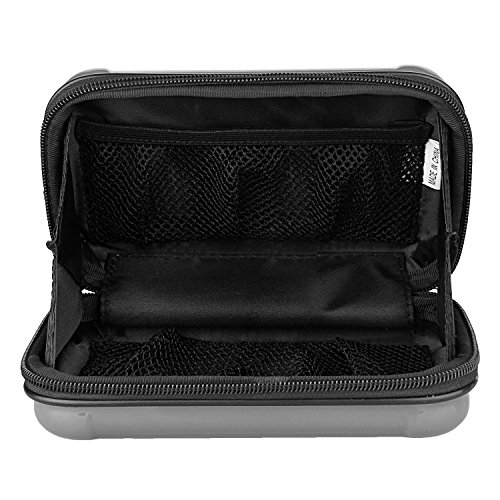 Ctbd Festplatte Tasche Kompakt Schutzhülle Reise Lagerung Tragetasche Tasche Tasche für Handy iPad Zubehör USB Kabel Power Banks Festplatte 2.5 „Portable External Device (Silber) - 3