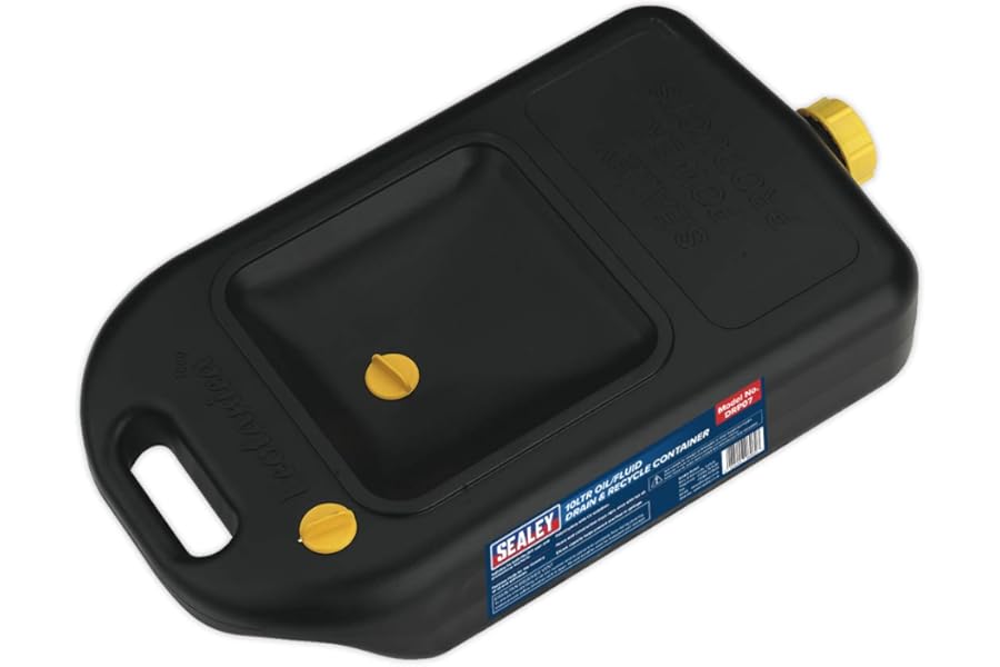 Sealey Drp07 Oil/Fluid Drain And Recycle Container 10Ltr, Black