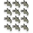 Replacement Shelf Support Suitable for IKEA PAX BILLY KOMPLEMENT Compatible with Bracket Wardrobe Holder Shelves (Grey, Pack of 12)