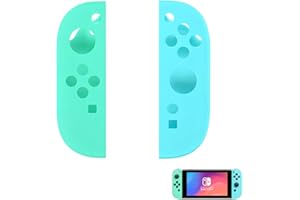 Quesuc 1 Paio Custodia Protettiva Per Nintendo Switch 2 Custodia In Silicone Custodia Per Sinistra Destra Antiscivolo Guscio Protettivo Per Nintendo Switch 2 Blu Verd