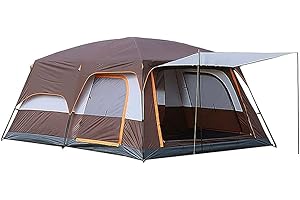 JQDZX Tenda da Campeggio, Tenda a Cupolaper Doppio Strato Impermeabile & Antivento Facile da Montare, per 3 Stagioni, Spiaggia Campeggio Pesca Tenda