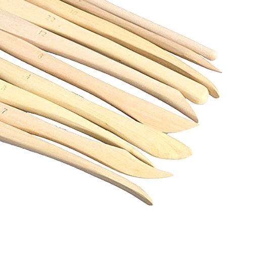 Hrph 38pcs 8-Zoll-Holz-Plastik-Lehm-Keramik Mini Schärfen Modellieren DIY Werkzeug-Satz - 4