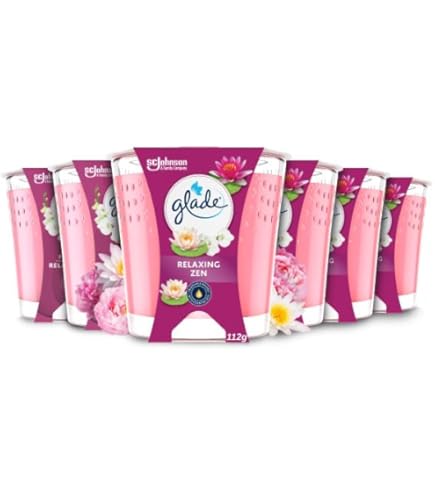 Glade Large Jar Candle, Scented Candle Infused With Essential Oils