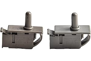 FLOWERINGBETER 2PCS Interruptor De Botón Control De Luz De Puerta Interruptor