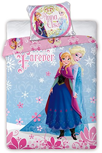 Disney Frozen Die Eiskönigin Baby Bettwäsche 100x135 cm (Oeko Tex Standard 100)