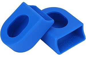 VBESTLIFE 1 par 2 piezas Protector de manivela de bicicleta Manivela protectora de brazo de manivela suave Fundas botas Tapas Bielas Componentes y repuestos