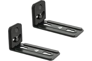 EWIGE Universal Soundbar Wall Mount Bracket Compatible with Bose, Sonos Beam,Samsung, Sony, LG,Soundtouch 300 Black