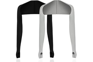 GVEYIQK 2 Pièces Boléro de Protection UV, Écharpe de Protection Solaire pour Femme, Manchettes Écharpe Rafraîchissante, Manchettes Écharpe Rafraîchissantes avec Trous pour Doigts
