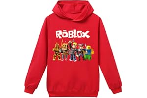 TEMOLIE Roblox Hoodie Boys Sweatshirt YouTuber Teen PS4 Game Character Tops Girls Casual Pullover Long Sleeve T-shirt 4-13Y