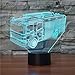 Produktbild 3D Illusion Lampen Feuerwehrauto 7 Farben Led Nachtlicht Touch-Schalter Schlafzimmer Schreibtisch Beleuchtung für Kinder Geschenke Haus Dekoration