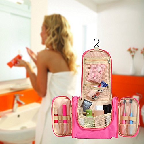 iRegro Wasserdicht Große multifunktionale Kulturtasche, Kosmetiktasche, Premium Kulturbeutel, Kulturbeutel Dusch-Tasche für Reisen, Pflegeprodukte, Makeup usw. - 9