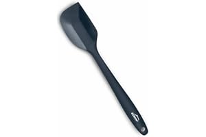 Lacor - 64464 - Spatule en Silicone, Certificat LFGB Écologique, Sans BPA, Antiadhésif, Résistant à la Chaleur, Lave-vaisselle sûr, 27,5 cm, Noir.